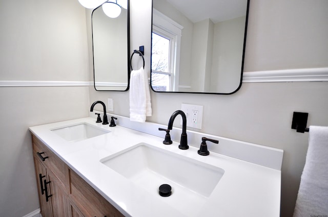 bathroom with vanity