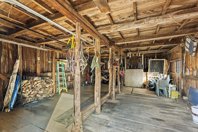 view of basement