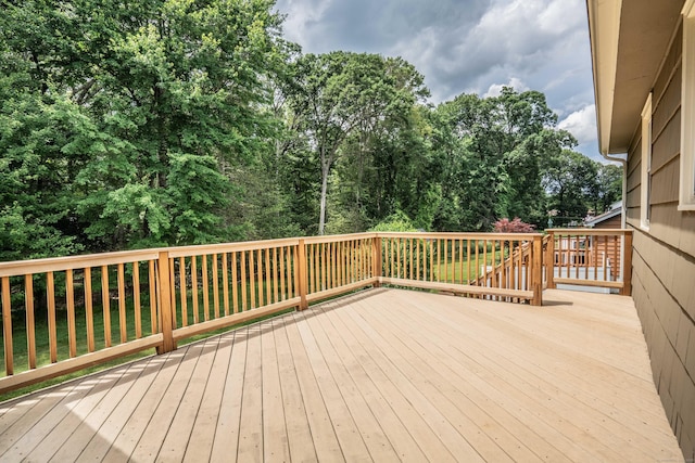 45 Wentworth Dr, East Hartford, CT 06118 - view of wooden deck