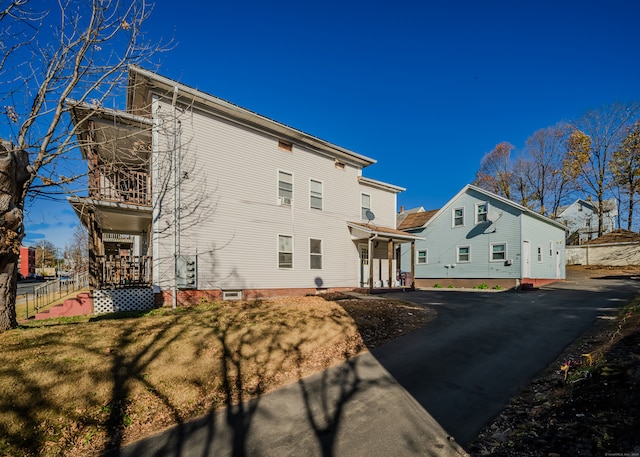 view of rear view of property