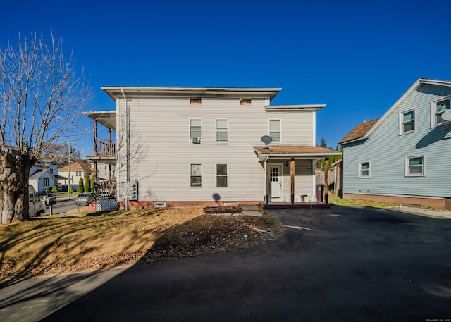 view of back of property