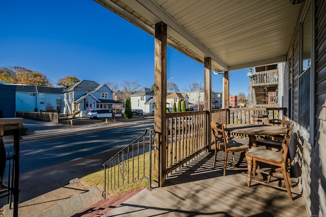 balcony with a porch