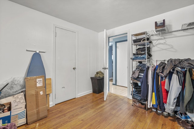 interior space featuring hardwood / wood-style flooring