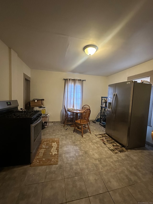 kitchen featuring appliances with stainless steel finishes