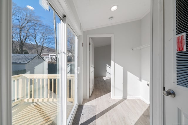 interior space with lofted ceiling