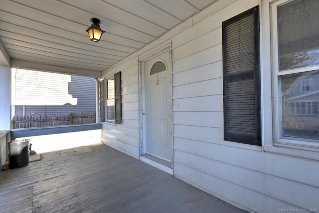 exterior space featuring covered porch