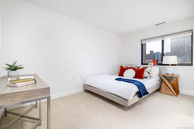 bedroom with carpet floors