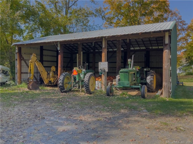 view of horse barn