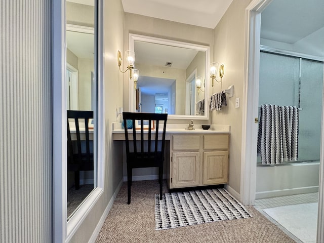 bathroom with vanity