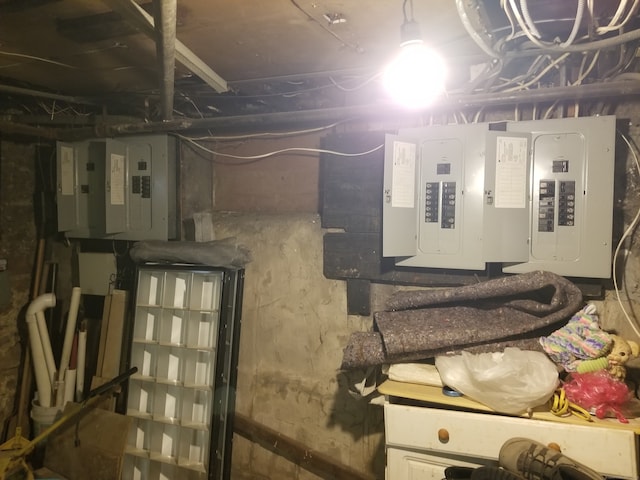 utility room with electric panel