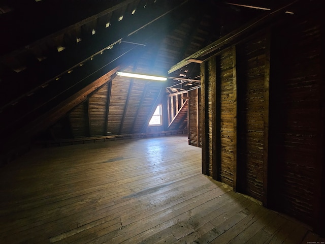 view of attic