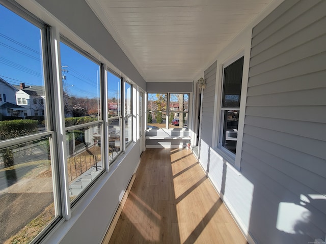 view of sunroom / solarium