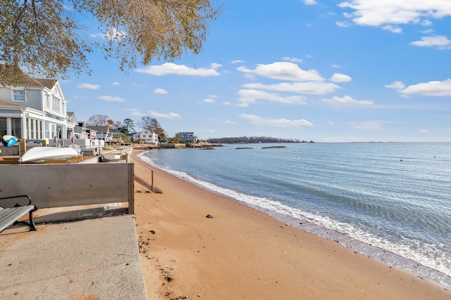 water view with a beach view