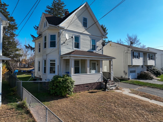 front of property featuring a porch