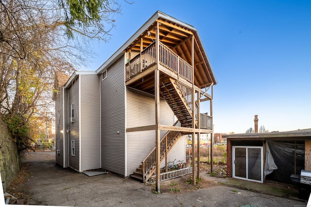 view of rear view of property