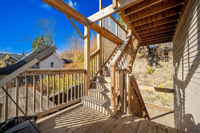 6 Grove Ct, Waterbury, CT 06710 - deck featuring stairs