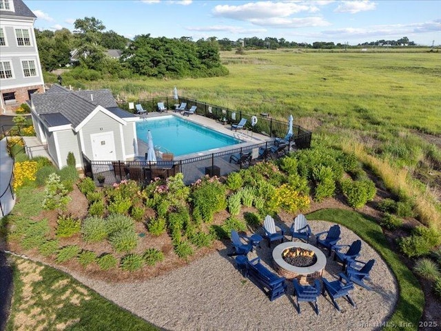 birds eye view of property