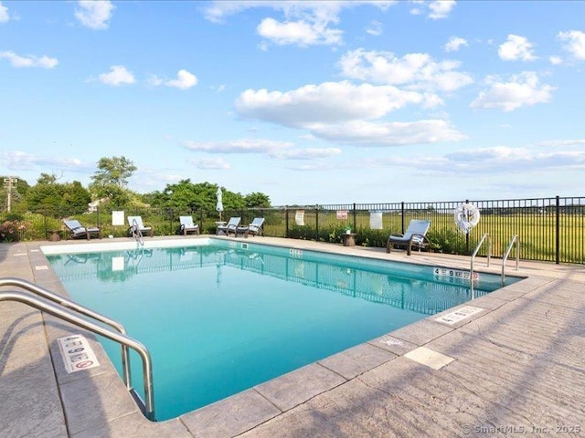 view of pool with a patio area