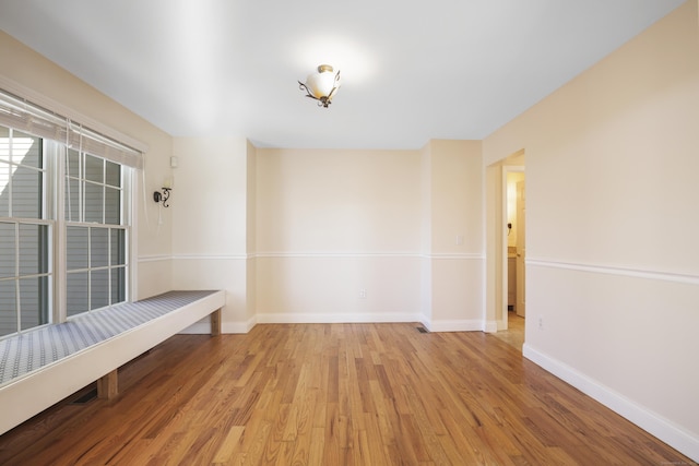 mudroom with light wood-type flooring