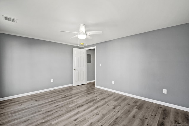 172 Quinnipiac Ave, New Haven, CT 06513 - spare room featuring a ceiling fan and wood finished floors