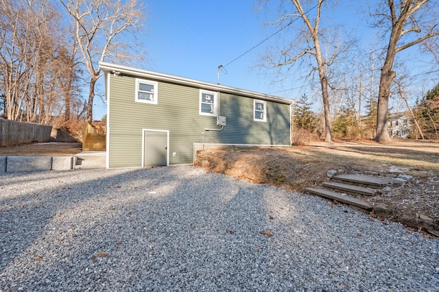 view of back of property