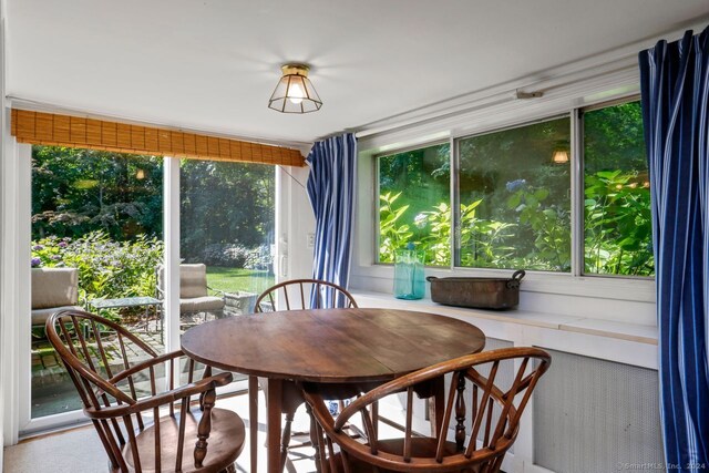 view of sunroom / solarium