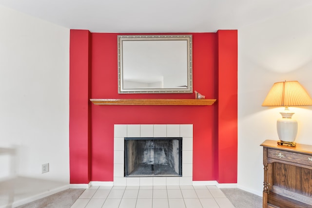 27 Crows Nest Ln Unit 15E, Danbury, CT 06810 - details featuring baseboards and a tiled fireplace