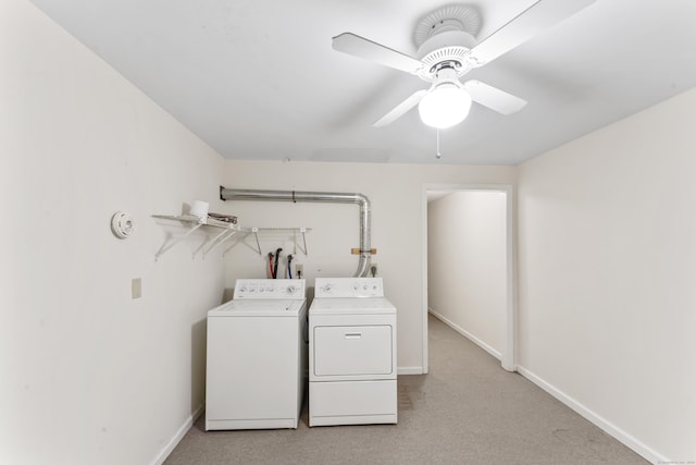 27 Crows Nest Ln Unit 15E, Danbury, CT 06810 - washroom featuring light colored carpet, washing machine and dryer, baseboards, and laundry area