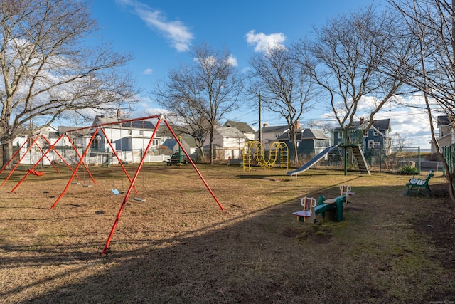 view of jungle gym