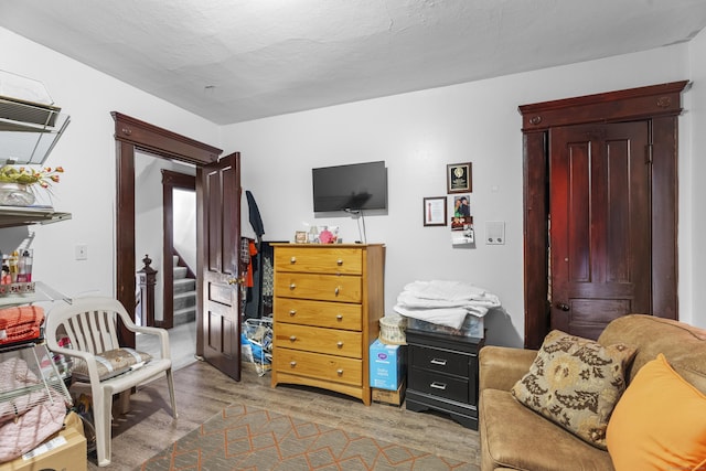 interior space featuring light hardwood / wood-style floors