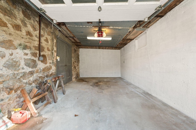 46 Lyme St, Old Lyme, CT 06371 - garage with a garage door opener