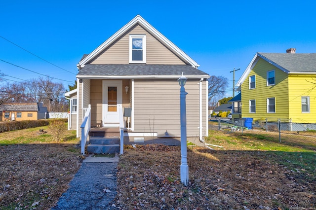 view of front of home