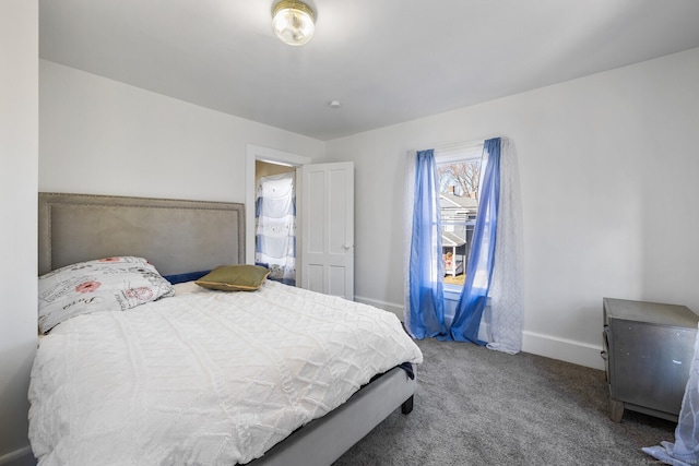 bedroom with carpet floors