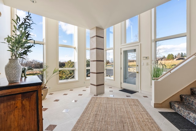 view of sunroom