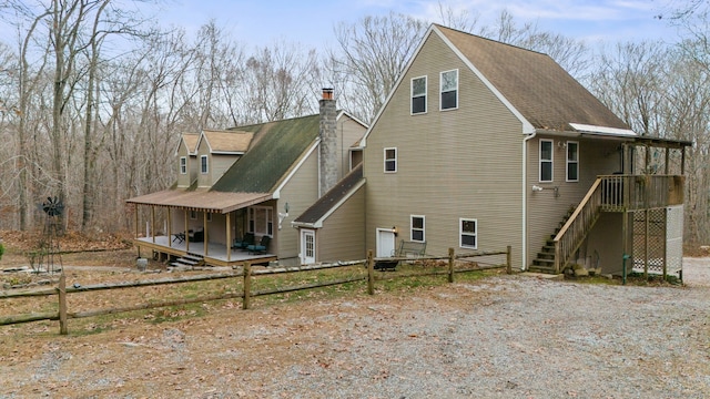 view of back of property