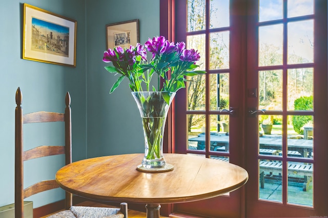 view of dining space