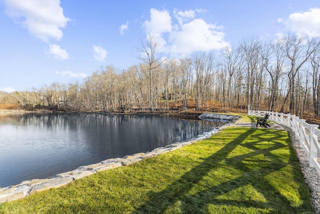 view of water feature