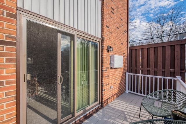 view of patio / terrace featuring a balcony