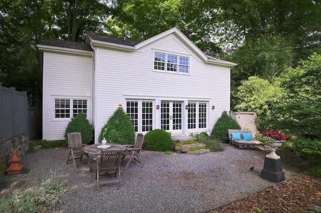 279 Black Rock Tpke, Redding, CT 06896 - back of property with a patio area and french doors