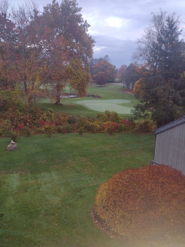 view of grassy yard