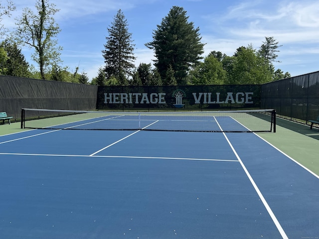 270 Heritage Vlg Unit D, Southbury, CT 06488 - view of tennis court featuring community basketball court
