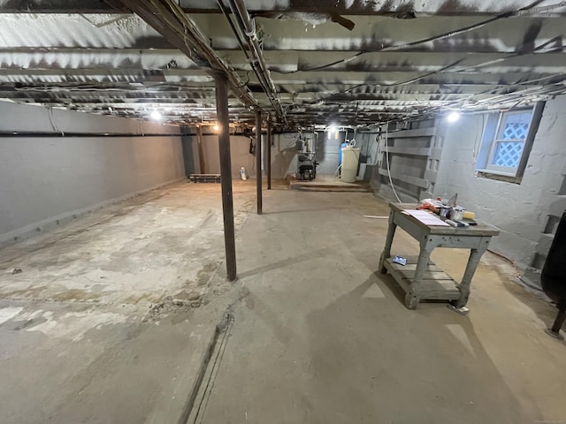 view of basement