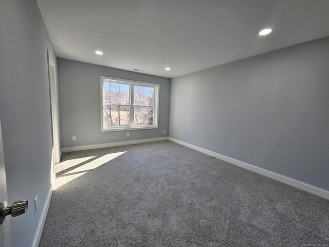 view of carpeted empty room