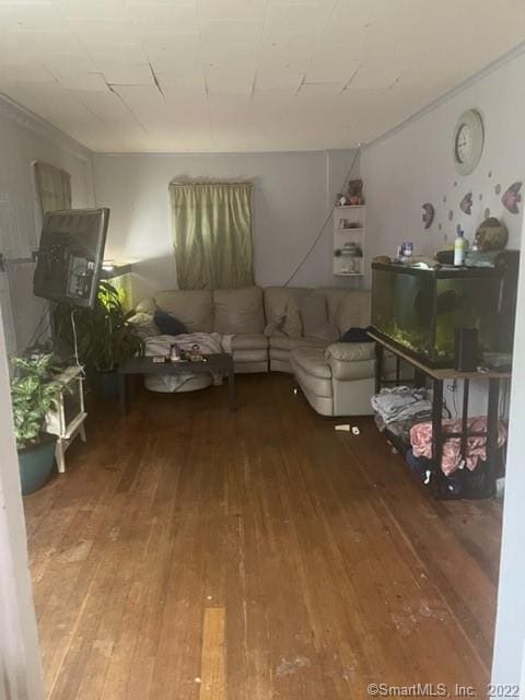 miscellaneous room with hardwood / wood-style flooring