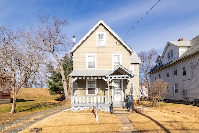 view of front of house with a porch