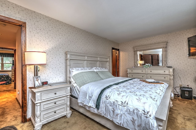 bedroom featuring carpet floors