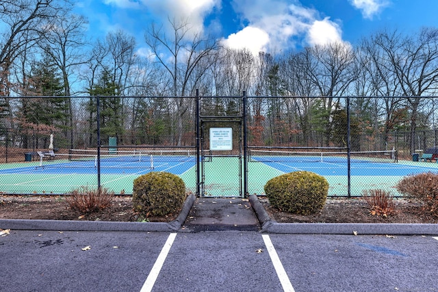 view of sport court