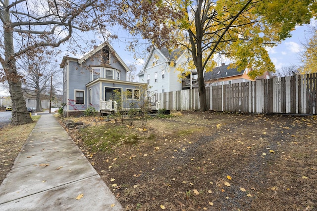 view of back of property