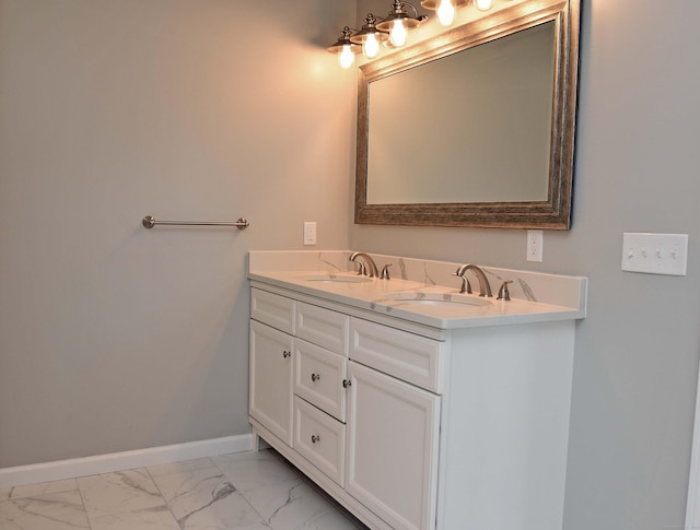 bathroom with vanity