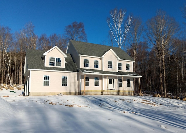 view of front facade with a porch